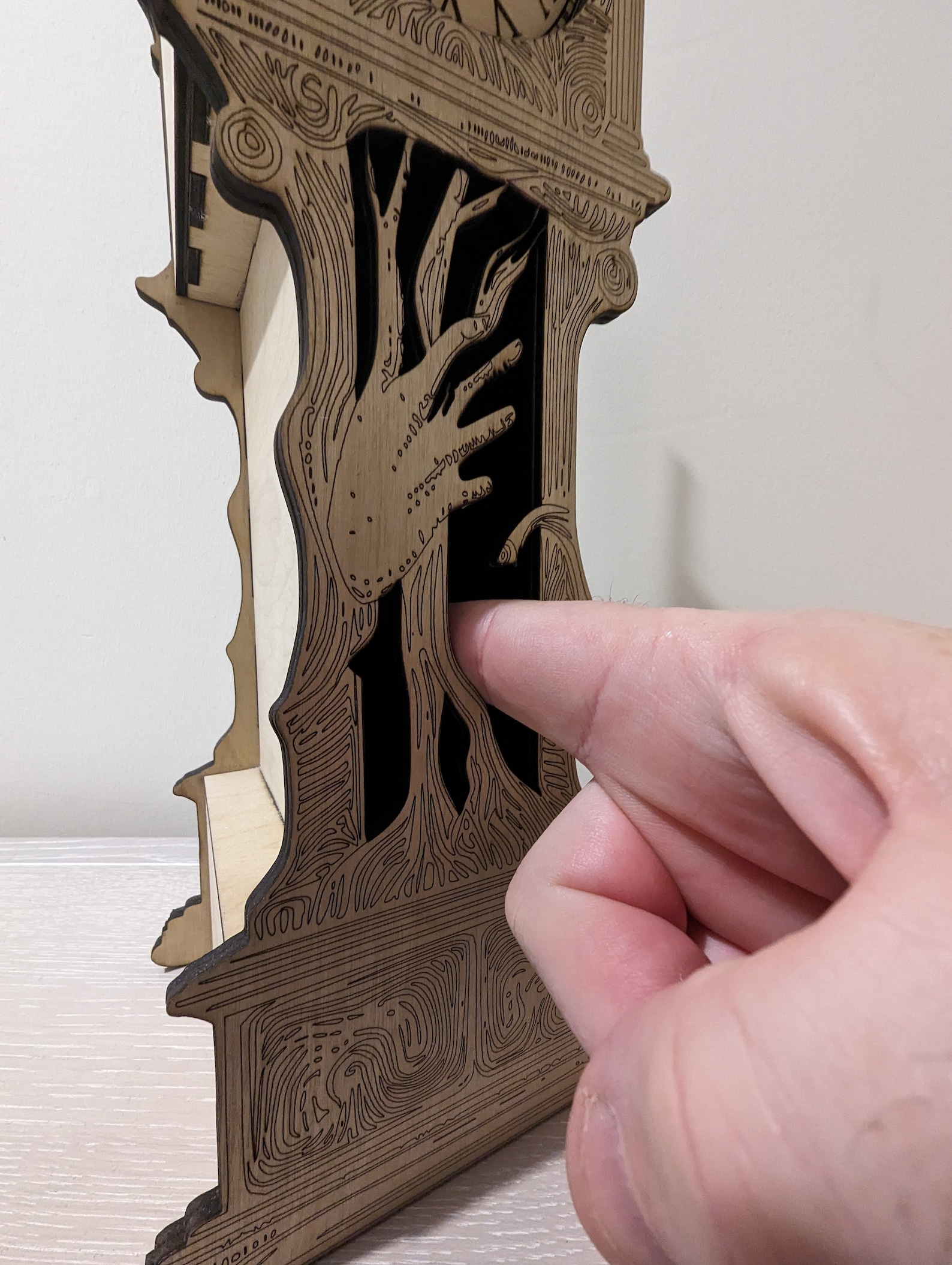 Tabletop Grandfather Clock Etsy