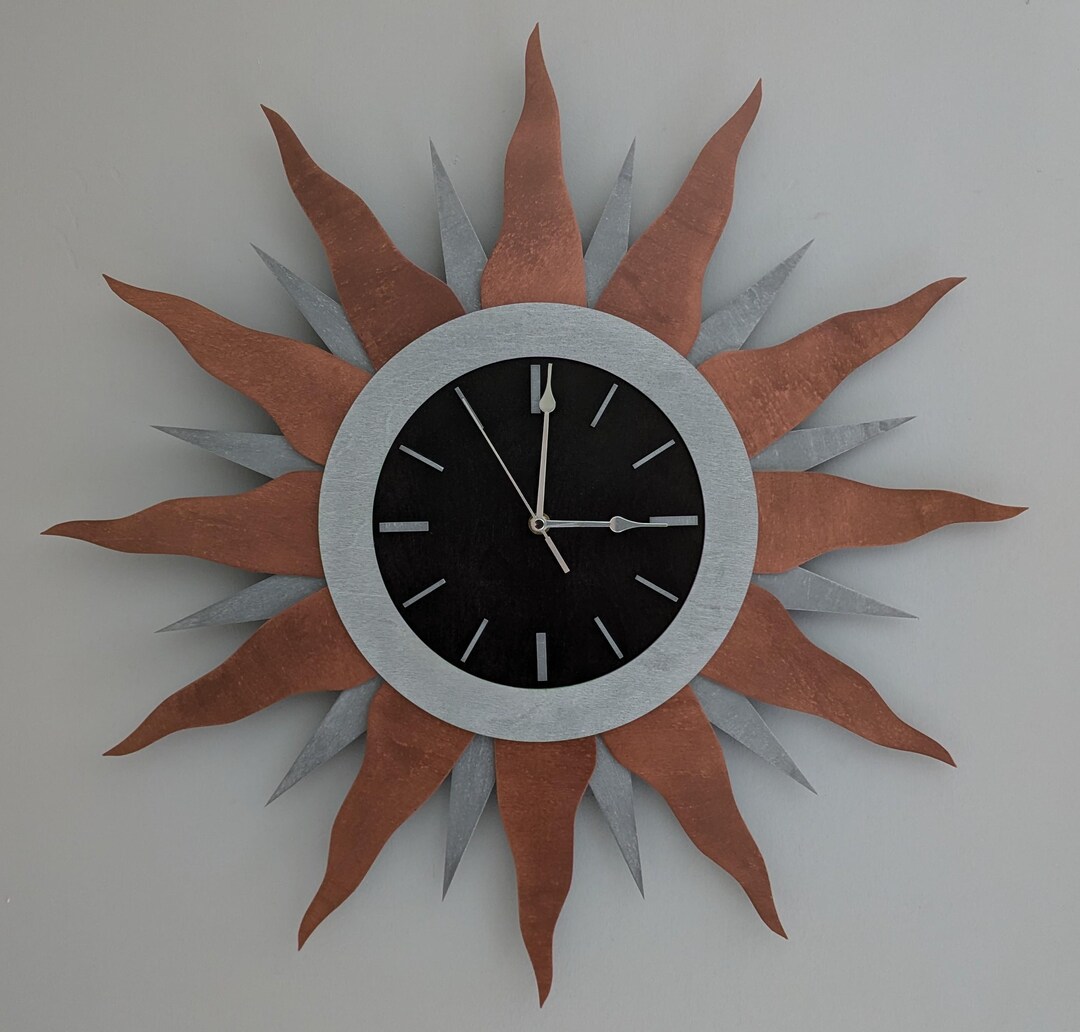 Sun Clock (digital Files) - Etsy