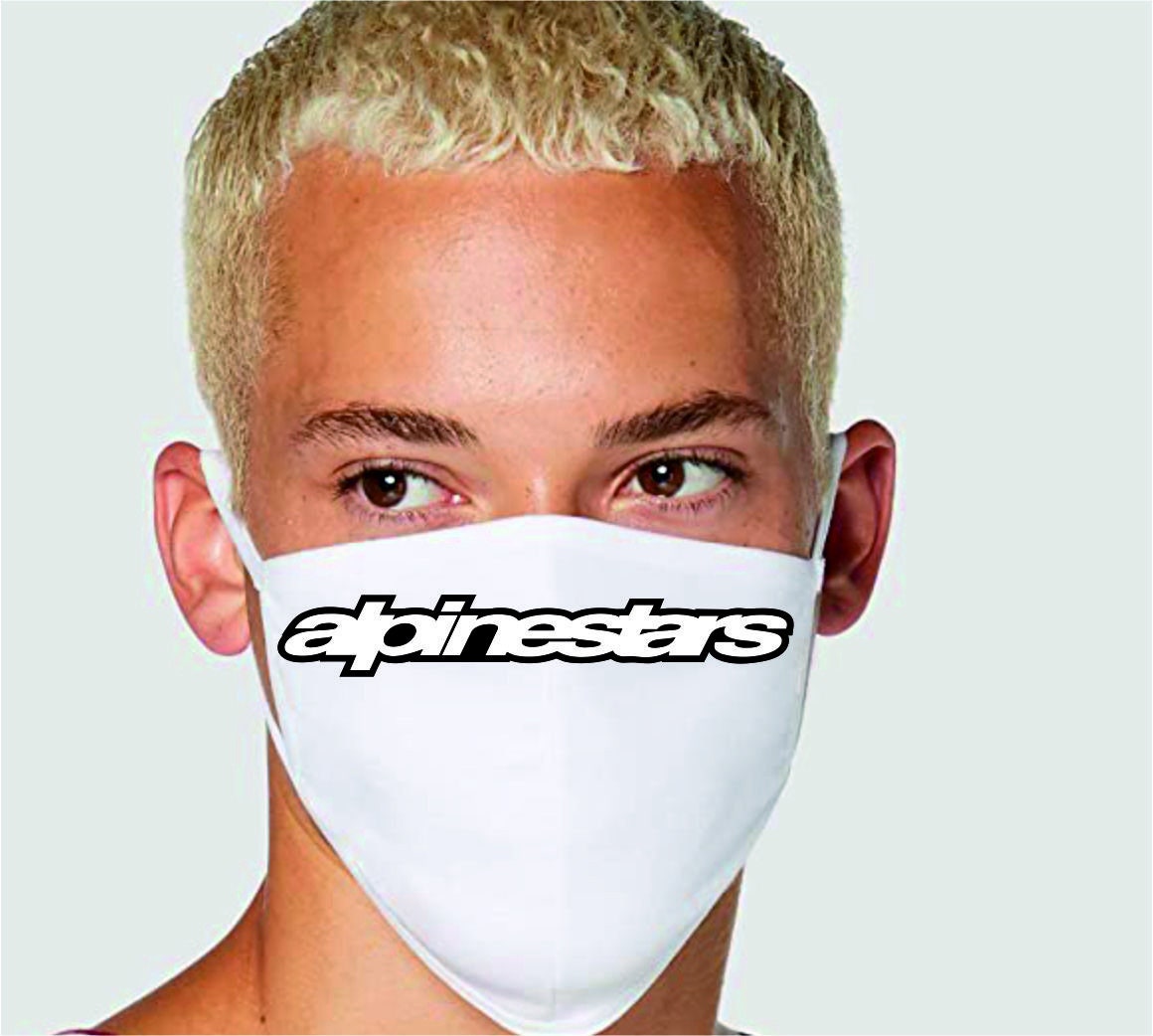 Alpinestars Alpine Text Face Mask Covering Motocross Moto GP - Etsy