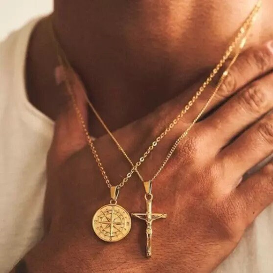Mens western shop cross necklace