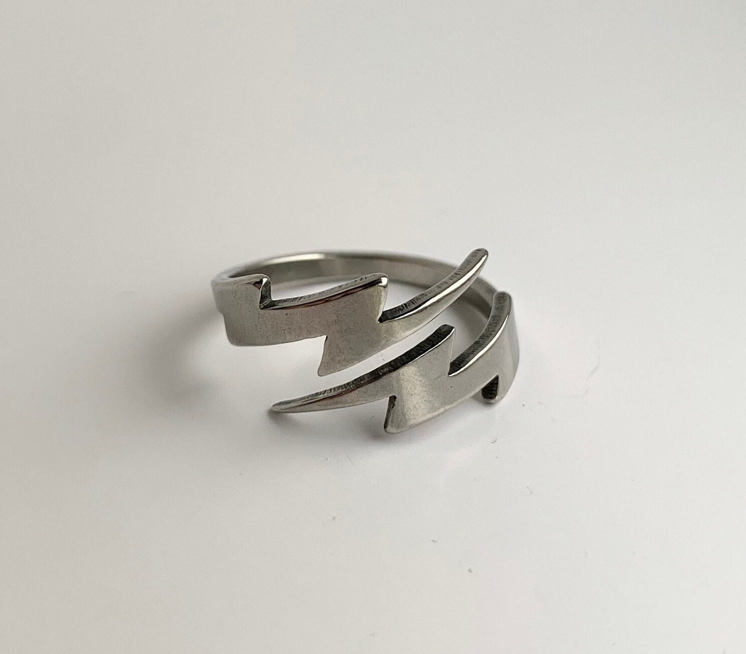 Sterling Silver Lightning Bolt Ring By Macaroon Jewellery |  notonthehighstreet.com