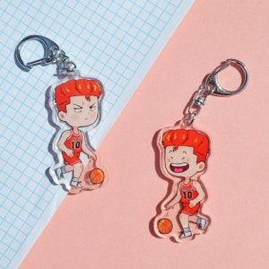 slam dunk sakuragi acrylic charm keychain