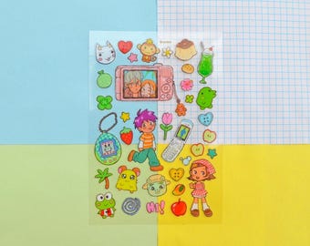 heisei retro sticker sheet