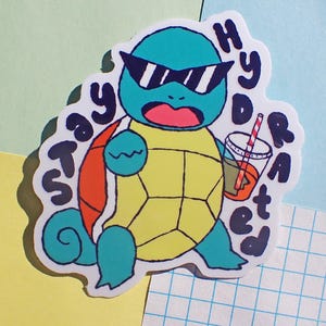 Sticker carabine pour rester hydraté