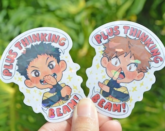 oofuri Sticker plus denkende Vinyl Holo Sticker