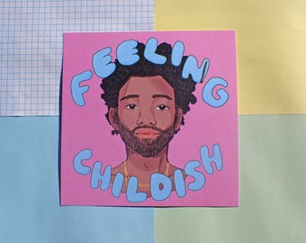 childish gambino square print