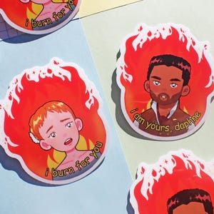 Bridgerton Ich brenne für Dich Sticker