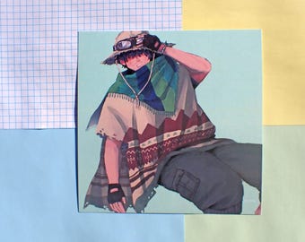 lewin light ao no exorcist square print