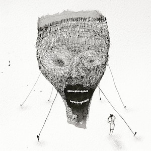 Luna Park [disegno originale] [opera d&#39;arte originale di un personaggio disegnato con inchiostro nero]