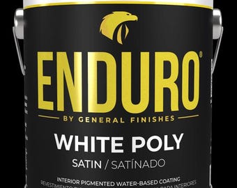 Enduro Professional Water-Based White Poly | Durable Clear Finish for Furniture, Cabinets & Wood Projects