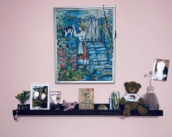 Wooden Picture Ledge Shelf, Ledge Shelf, Picture Shelf, Floating Shelf, Wall Ledge, Book Ledge