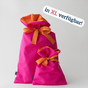 Sac cadeau rose et orange