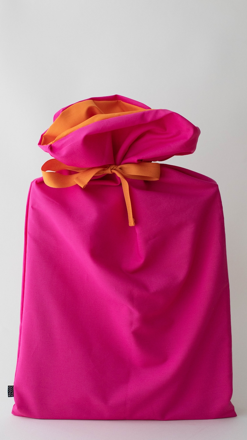 Geschenkbeutel Pink und Orange M