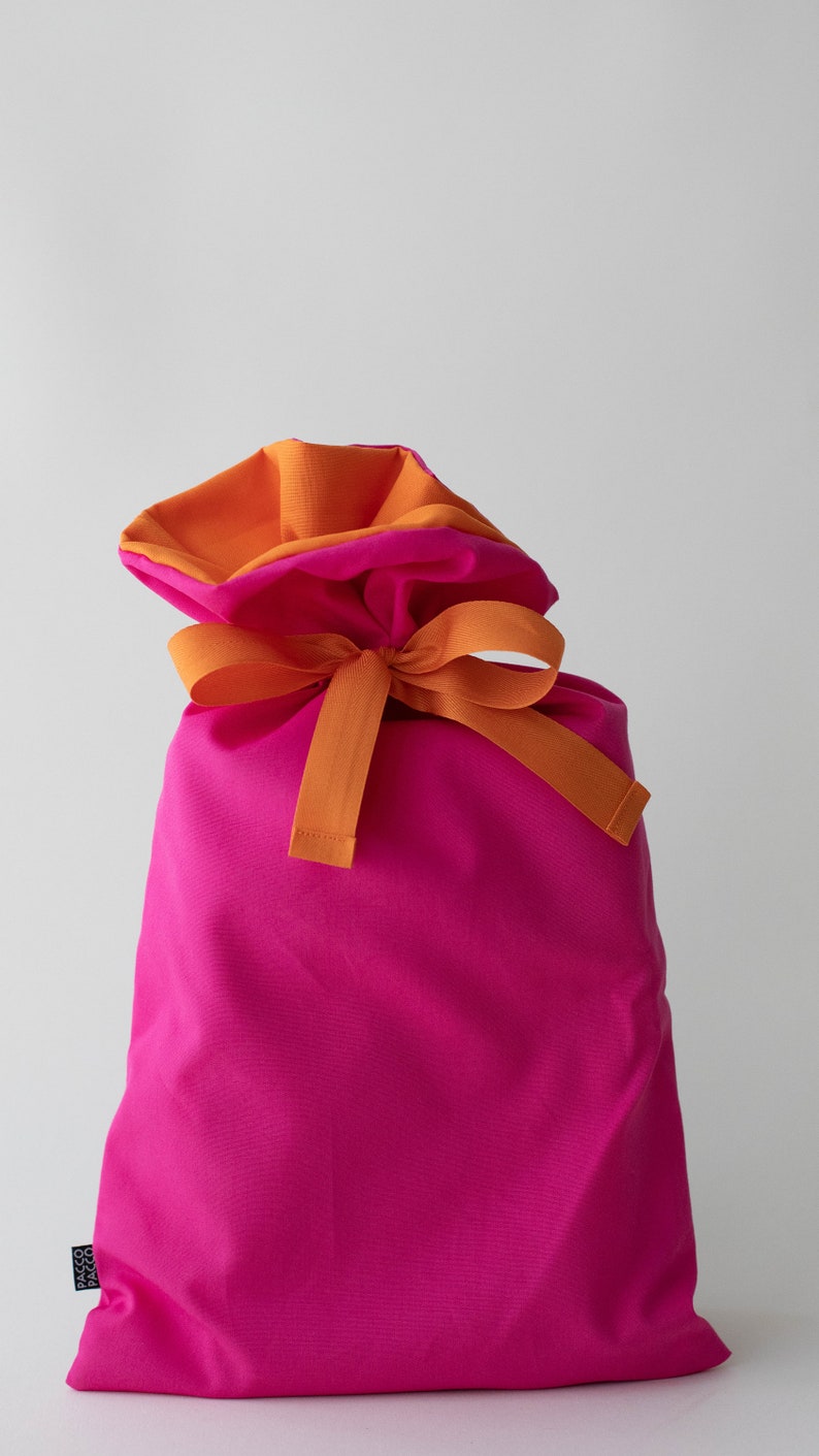 Geschenkbeutel Pink und Orange S