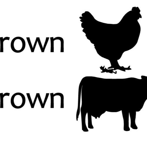 Brown Chicken Brown Cow SVG Instant Download