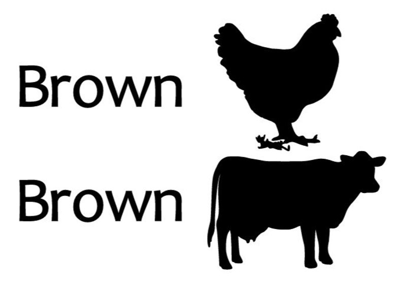 Brown Chicken Brown Cow SVG Instant Download Etsy Singapore