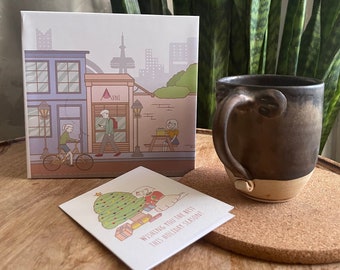 Mugs, Ceramic Mug,  Christmas Coffee Mug Gifts, Handmade Ceramic Large Mug, Tea and Coffee Mug, Handmade Elephant Mug, Mug as Gifts