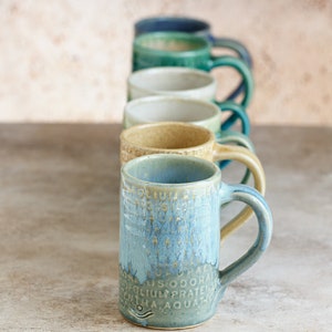 Ceramic Mug Gifts, Large Coffee Mug, Beer Mug, Travel Mug, Pottery Mug, Tall Porcelain Mug, Gifts with Handmade Mugs, Luxury Affordable Gift image 7