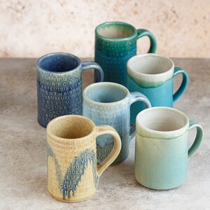 Ceramic Mug Gifts, Large Coffee Mug, Beer Mug, Travel Mug, Pottery Mug, Tall Porcelain Mug, Gifts with Handmade Mugs, Luxury Affordable Gift image 4