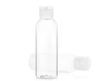 New Clear 4oz/ 6oz PET Cosmo Bottle/Translucent Flip Cap.