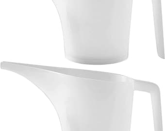 1000ml, Pitcher/Measuring Cup, Translucent. (Reuseable)