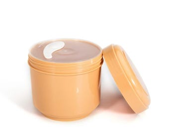 16oz Caramel PET Jar; Thick Wall Container with Lid& Spoon.