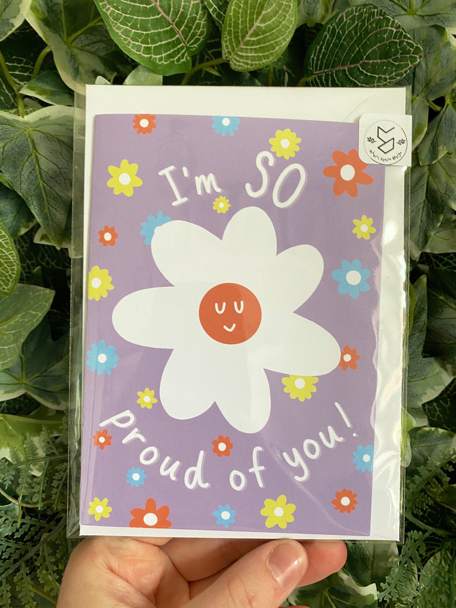 Im So Proud Of You Greetings Card Purple Flowers Daisies | Etsy