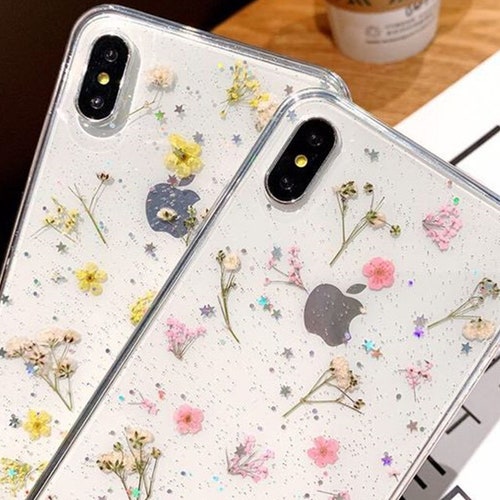 Genuine Pressed Dried Flower Samsung / Iphone Case Crystal Etsy