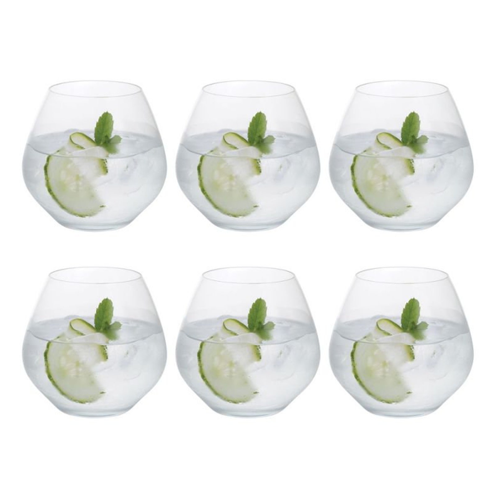 Dartington Stemless Gin Glasses Copa Party 6 Pack boxed Etsy