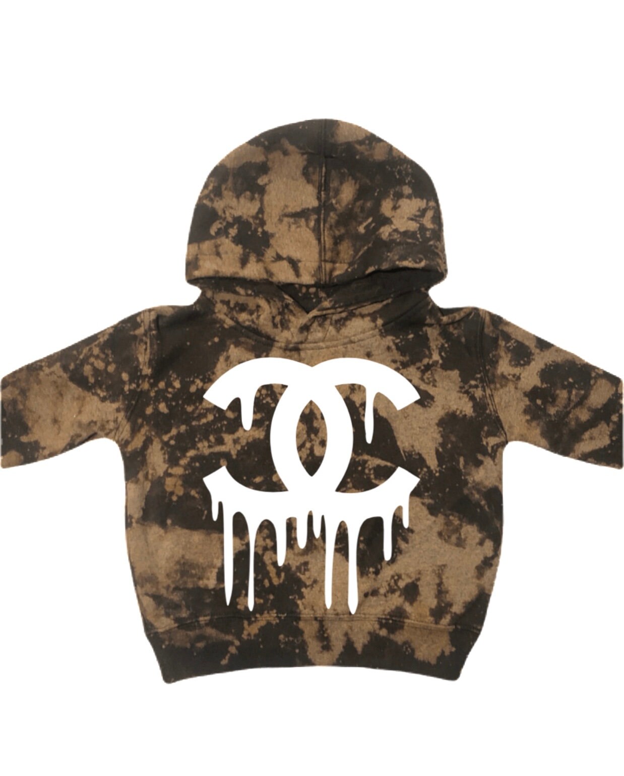 Designer Inspired Kids Bleach Dye Hoodie Etsy