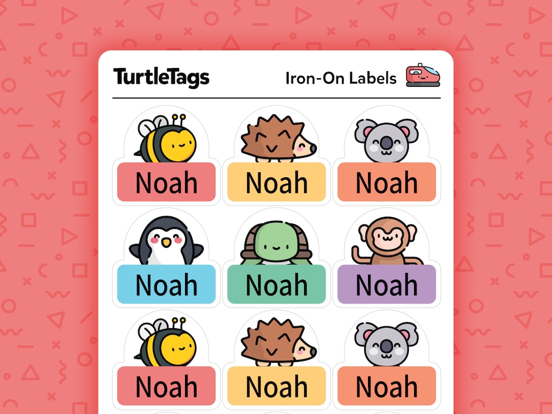 Iron-on Fabric Labels - Iron on Clothing Labels - Kids Clothing Labels ...