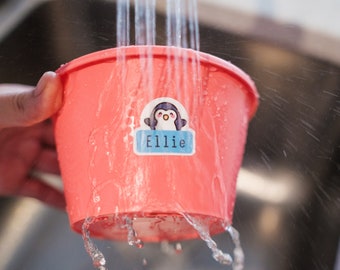 Waterdichte naamlabels - Vaatwasmachinebestendige labels - Naamstickers - Schoollabels - Schoolbenodigdheden - Naamplaatje - Kinderdagverblijflabels - Kinderlabels