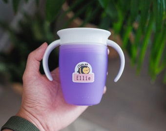 Dishwasher Safe Labels - Waterproof Labels - Name Labels - School Labels - Daycare Labels - School Name Tags - Name Stickers - Camp Labels
