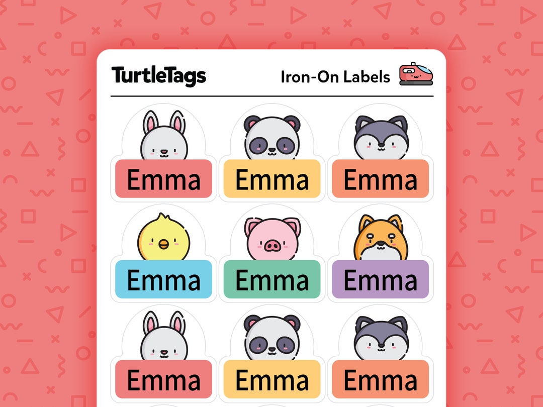 Iron-on Fabric Labels - Iron on Clothing Labels - Kids Clothing Labels ...