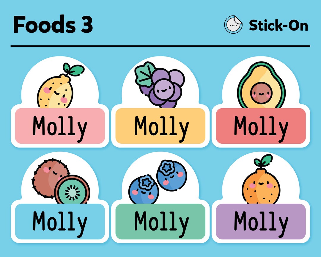 Cute Dishwasher Safe Labels Cute Daycare Labels Cute Waterproof Labels Cute Kids Name Labels