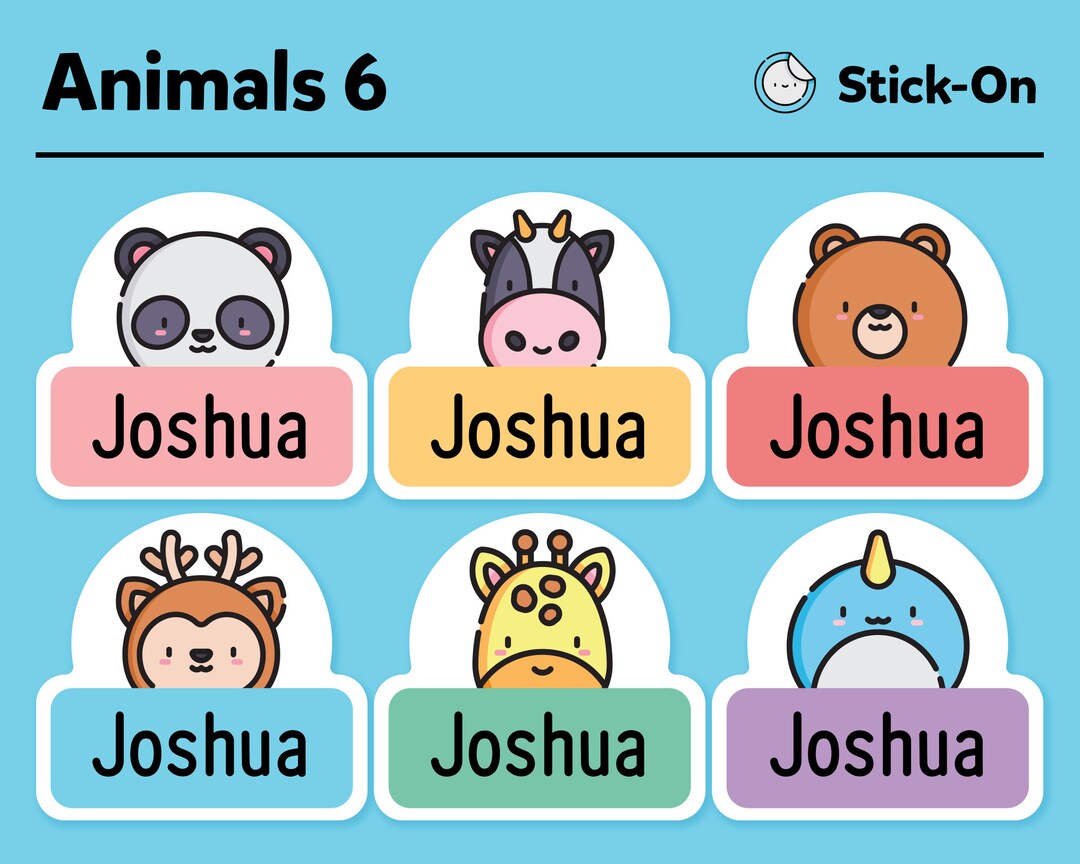 Cute Dishwasher Safe Labels Cute Daycare Labels Cute Waterproof Labels Cute Kids Name Labels