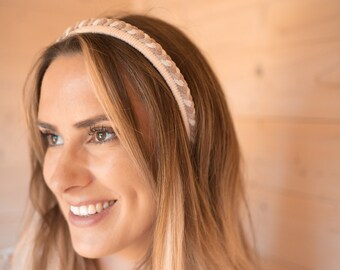 Boho Macrame Headband, Woven Hair Accessory, Adult & Kids