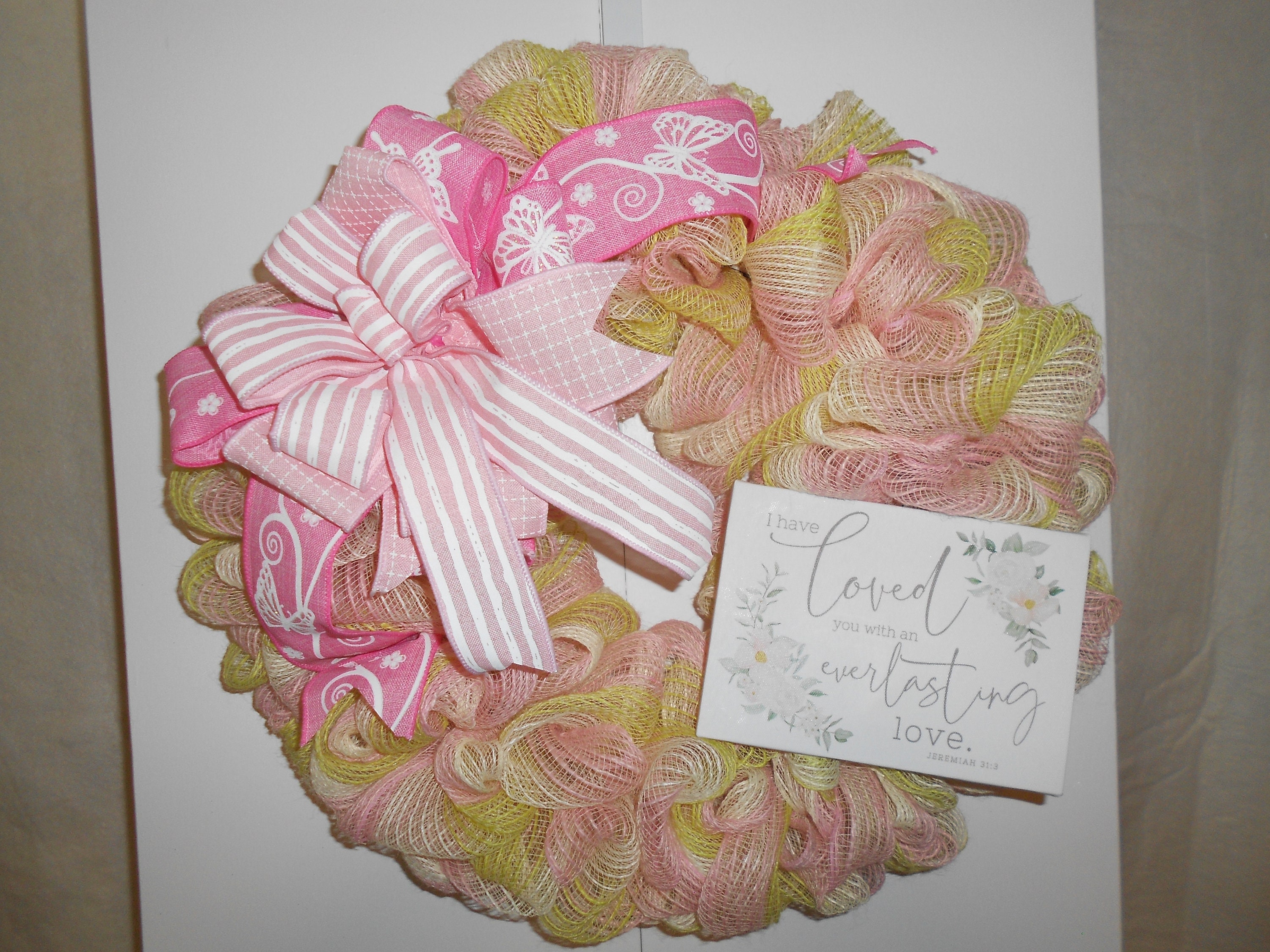 Wreath With Inspirational Quote Etsy