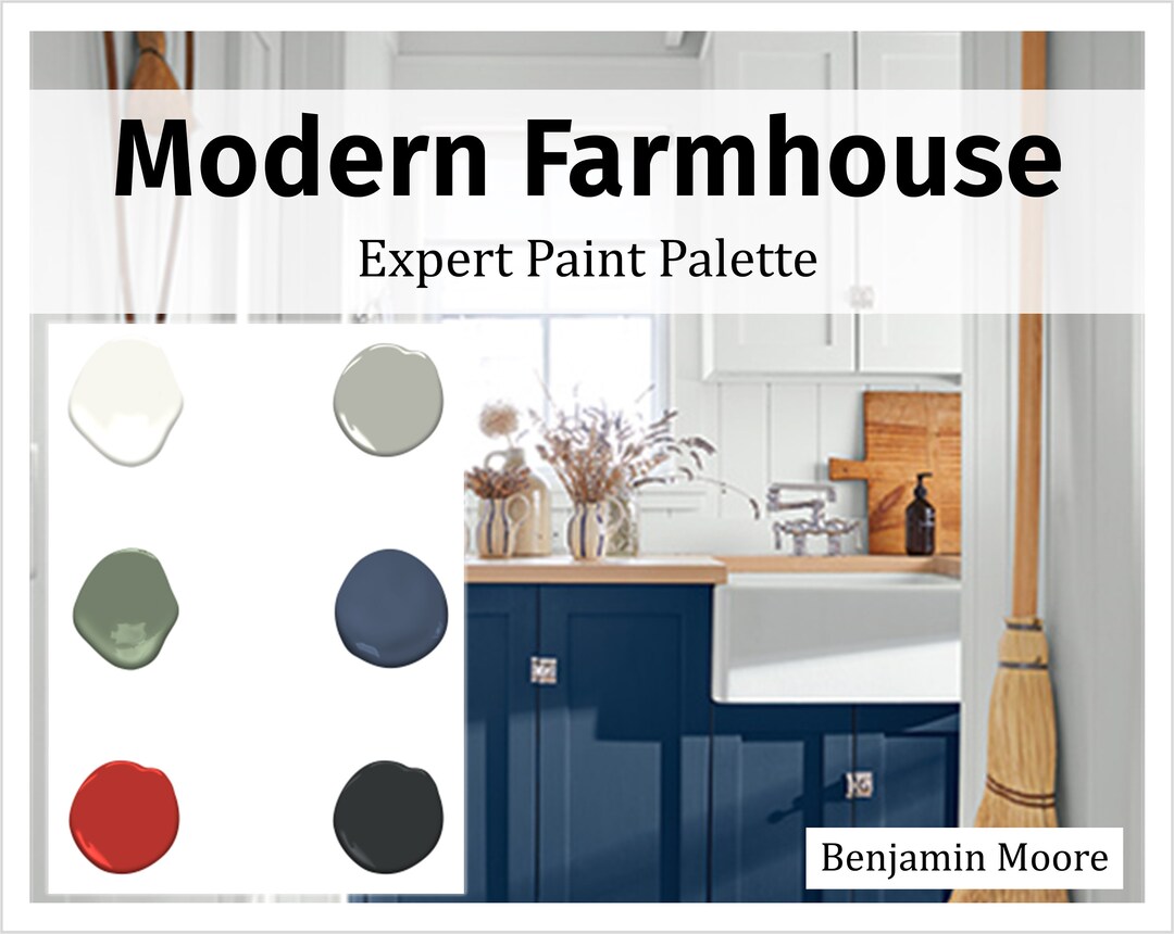 Modern Farmhouse Country Home Paint Colors Paint Palette - Etsy