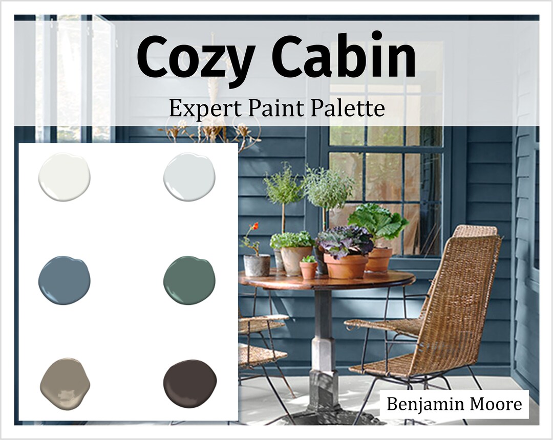 Warm Cozy Cabin Country Home Paint Colors Paint Palette Benjamin Moore
