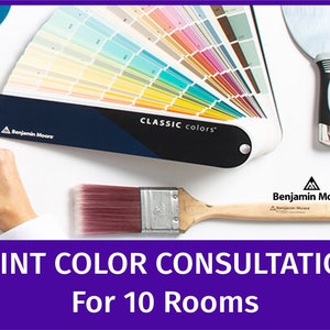Interior Home Paint Colors. Personalized Custom-Made Paint Color Palette. Paint Color Consultation & Color Rendering. 10 Rooms Color Schemes