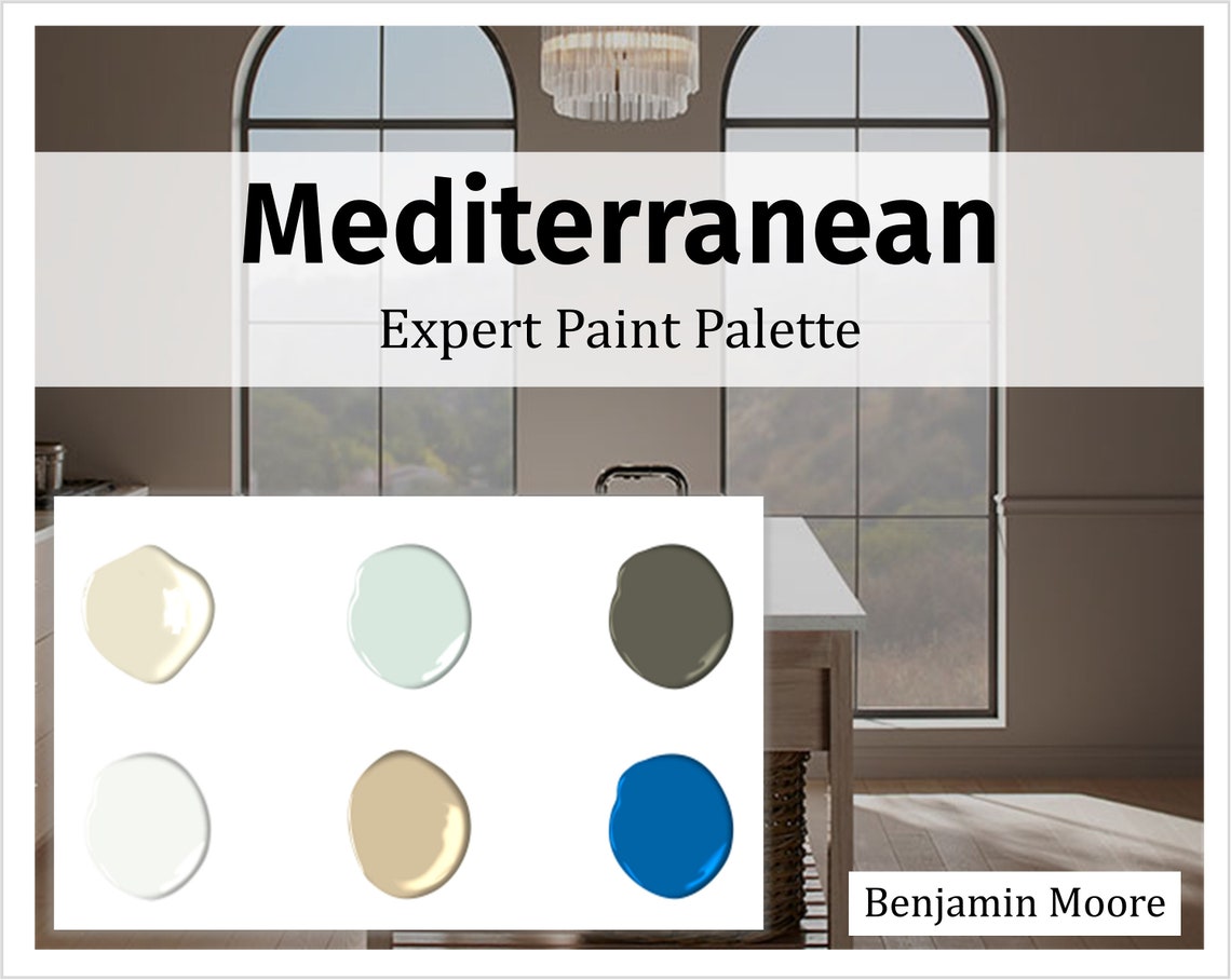 Mediterranean Home Paint Colors Paint Palette Benjamin Moore, Interior