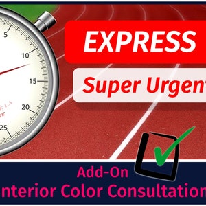 Interior Color Consultation Express Digital Delivery. Virtual Custom Design. Urgent Paint Color Consultation. Online Interior Design