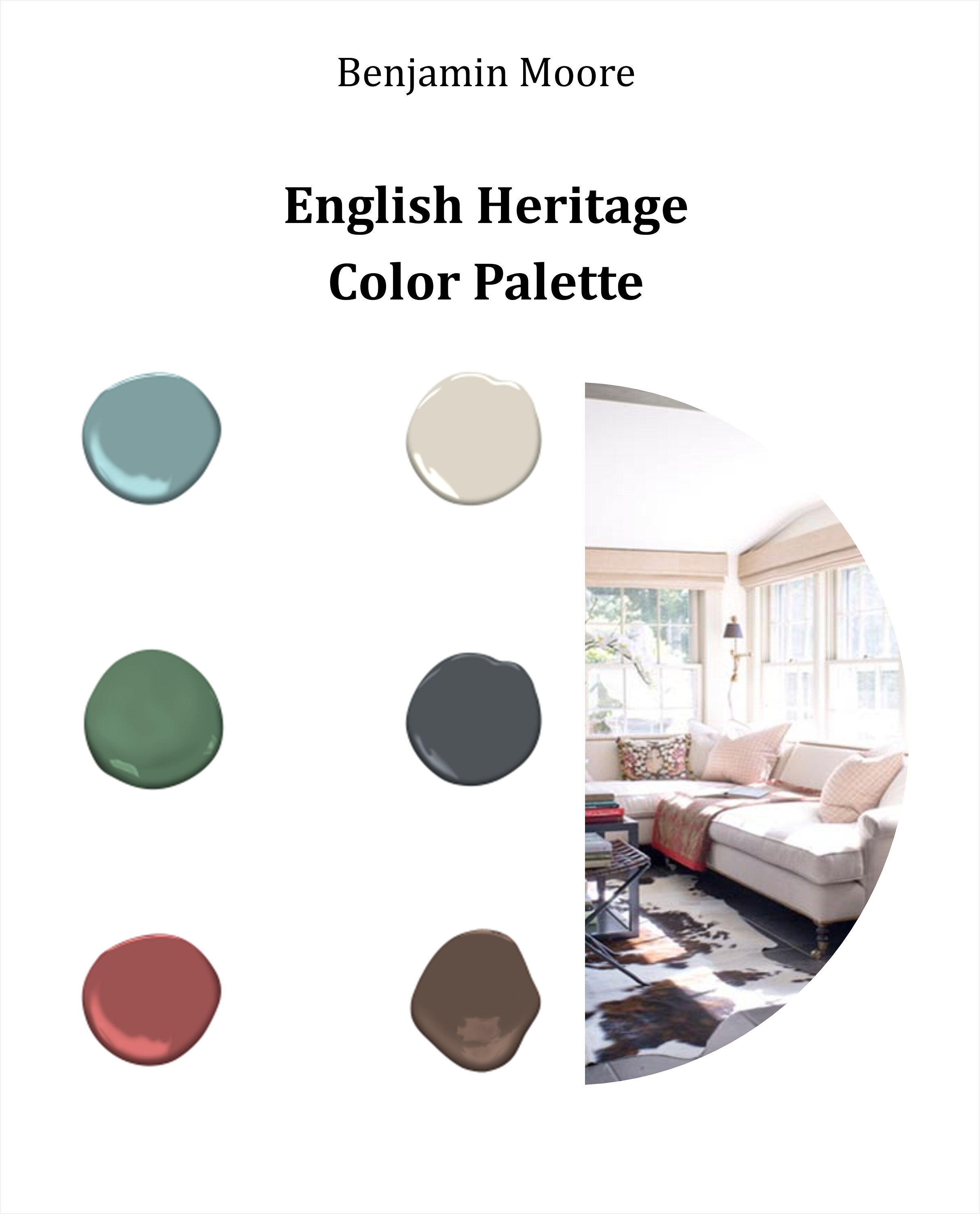 English Heritage Home Paint Colors Paint Palette Benjamin Moore