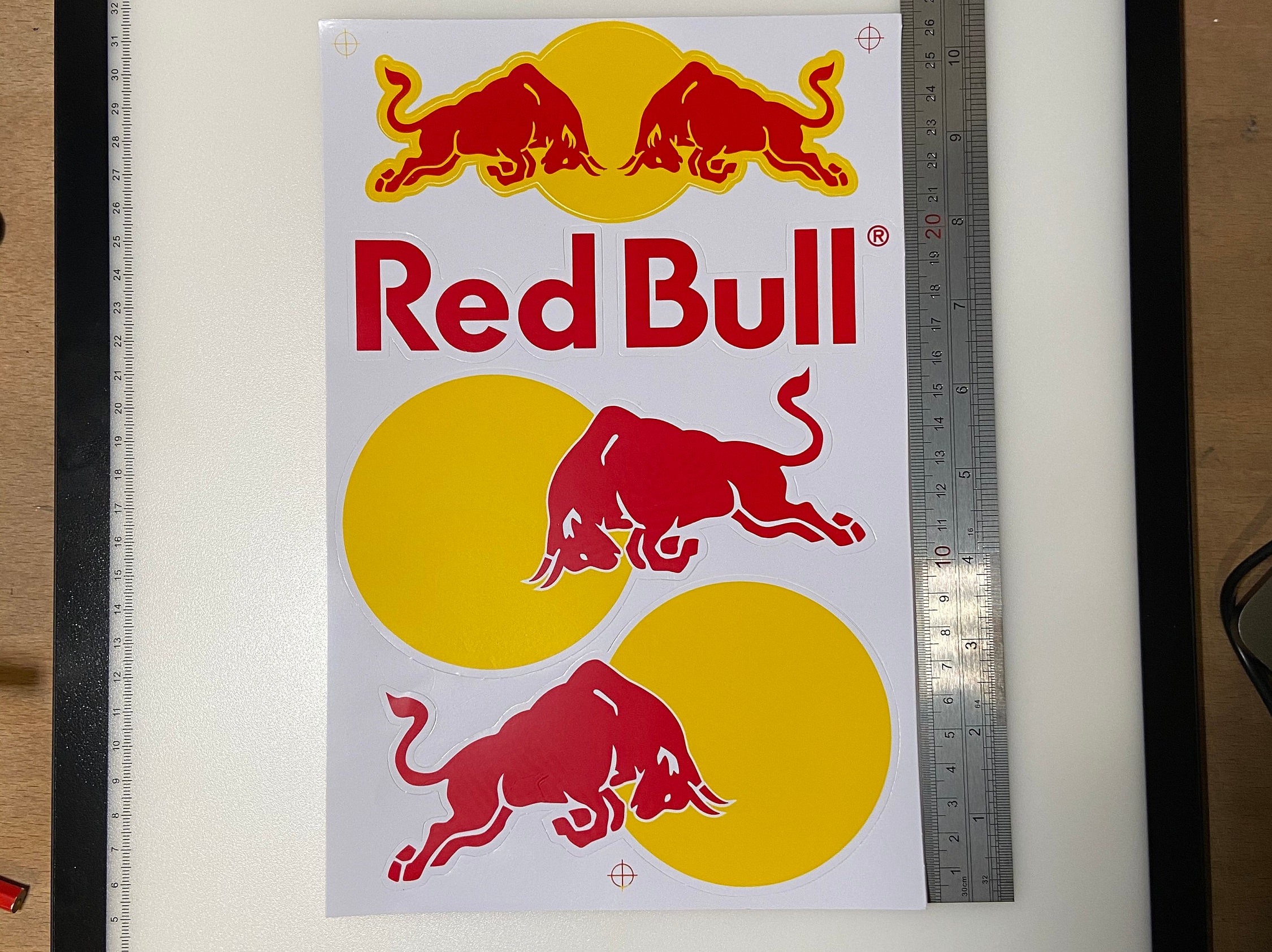 Red bull sticker sheet rc car helmet Etsy