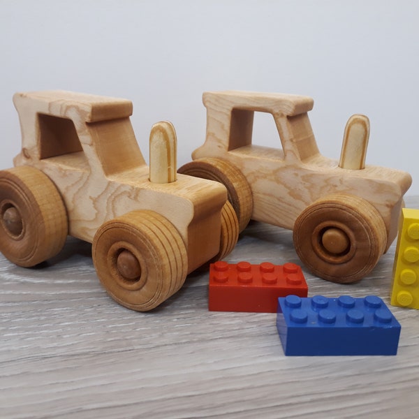 Wooden Toy Tractor For Children, Montessori Toys, Natural Toys, Farm Toys, Handmade Toys, Eco Friendly Toys, Gifts for Children, Handmade