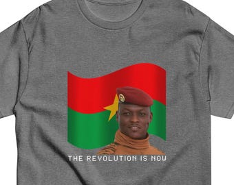Camiseta de algodón de Ibrahim Traoré, camiseta de Burkina Faso, África Occidental