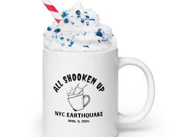 I Survived the NYC Earthquake Mug, Funny Coffee Cup