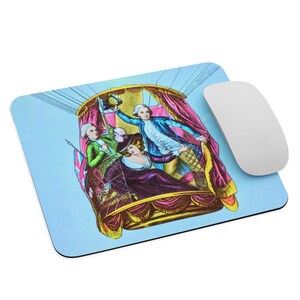 Hot Air Balloon Mouse Pad | Vintage Hot Air Balloon Mouse Pad | Image from Antique Magic Lantern Slide