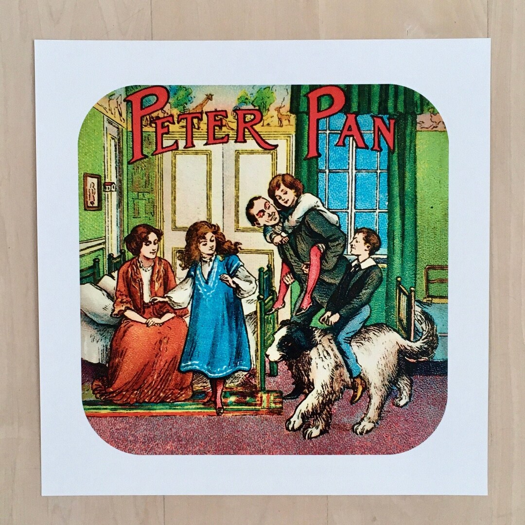 Peter Pan Wall Print Peter Pan Wall Art. Wendy Darling. Image Etsy